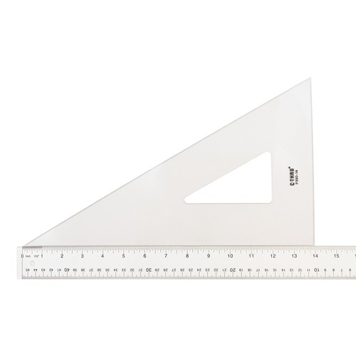 Righello triangolo trasparente - righello,