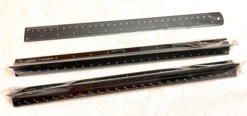 Righello scala triangolare - righello,