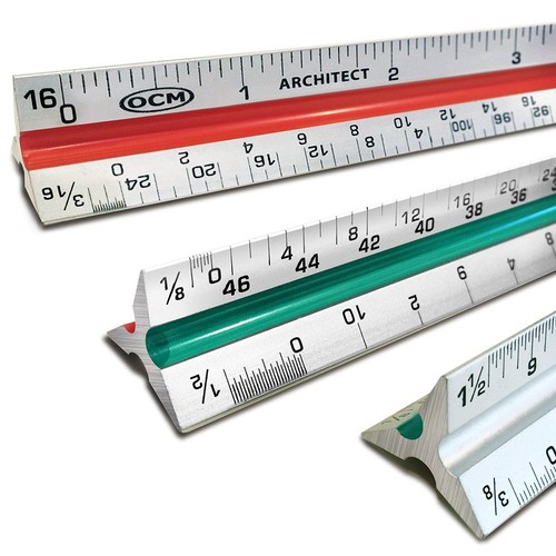Ocm righello triangolare - 1,