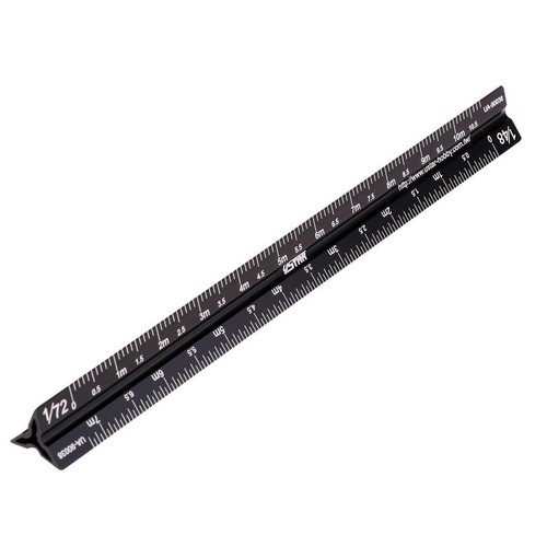 Righello scala triangolare - in,
